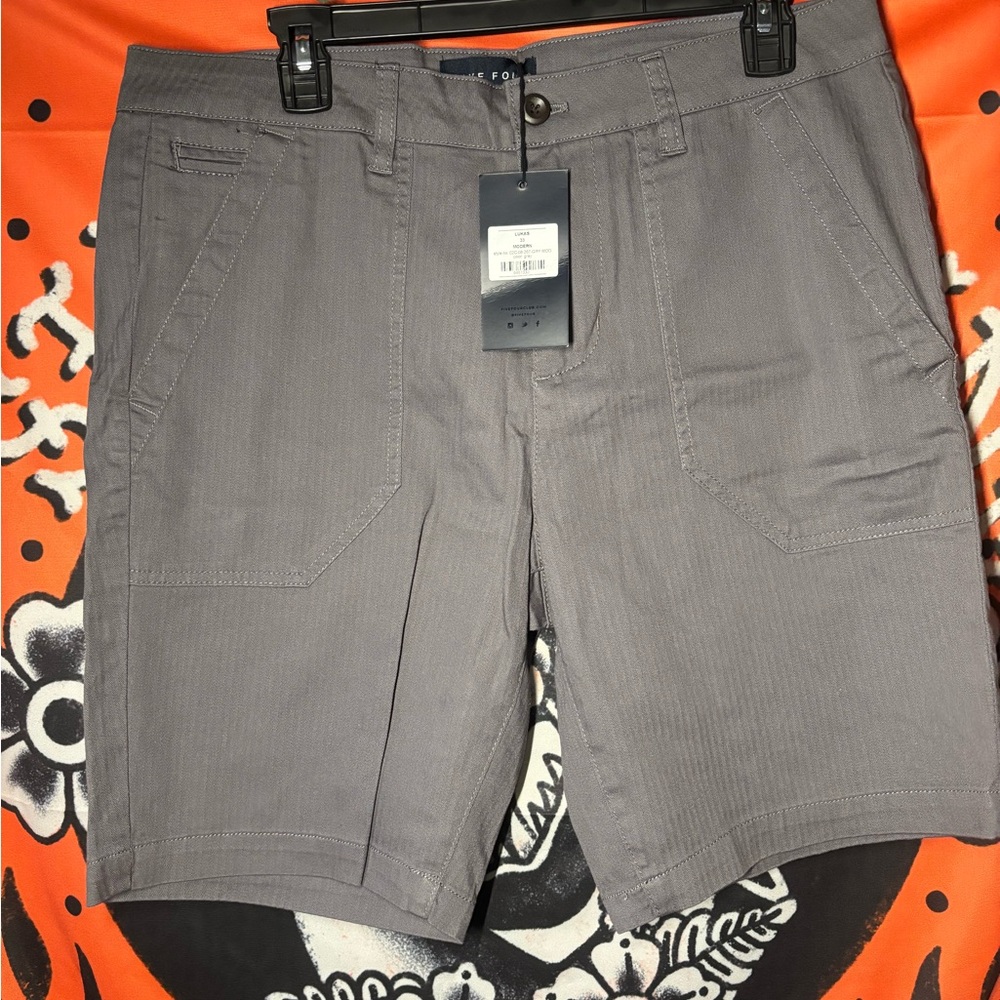 Five Four Charcoal Flat Front Men's Shorts